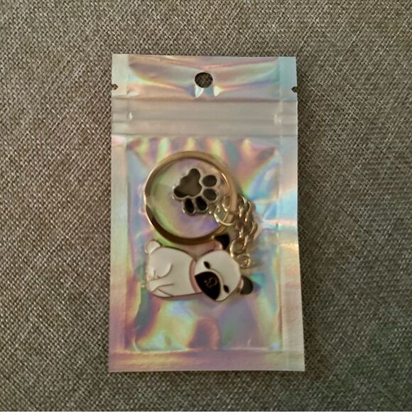 Cartoon Pug Charm Dog Keychain - Picture 4 of 4